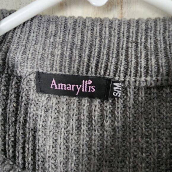 Amaryllis Striped Mock Neck Sweater Size S/M - Picture 3 of 9